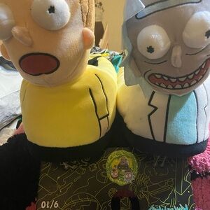 Rick and Morty  Plush Slippers size 9  /10. In size  brand new